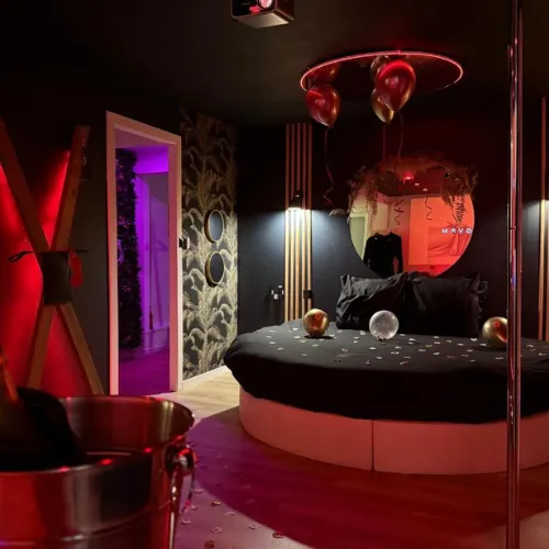 Terrasse privée avec vue depuis une love room